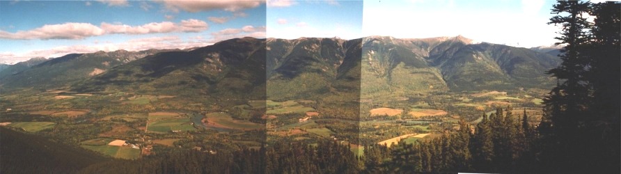 View of Dunster and Rocky Mountains